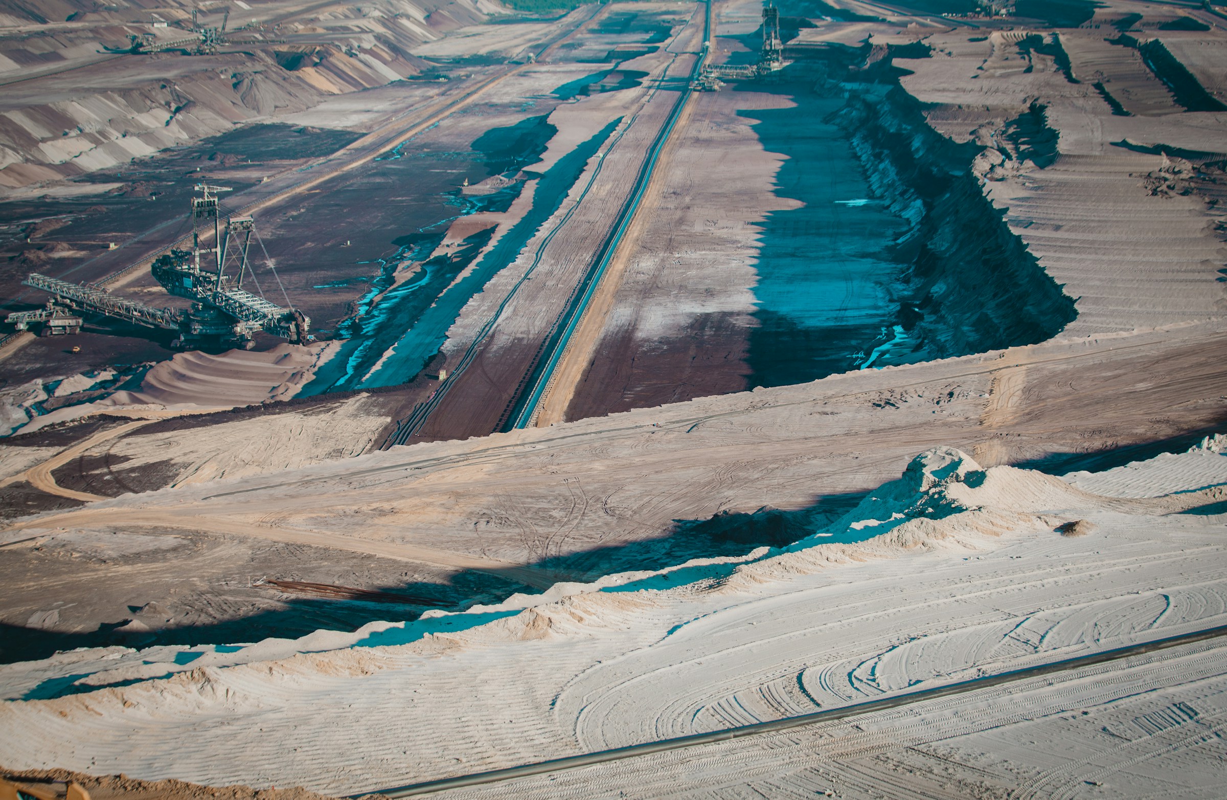 Mina a cielo abierto — vista aérea del tajo